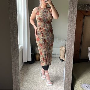 Vintage Faux Wrap Dress